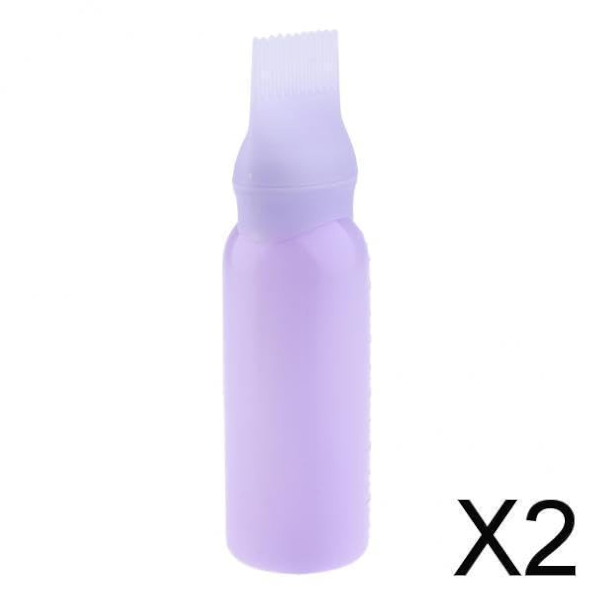 Hair Dye Applicator Brush and Bottle Set, 60ml Purple