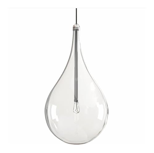 Lámpara colgante de cristal lágrima con cable ajustable para techo de comedor 2