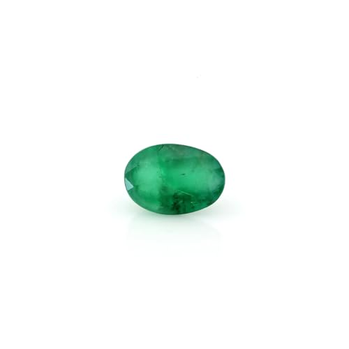 Émeraude brésilienne pierre précieuse ovale 3,6 carats pour fabrication de bijoux artisanaux