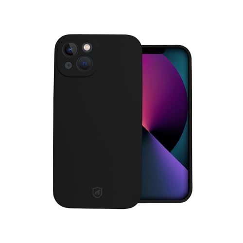 Gshield Capa Case Capinha Silicon Premium Antiderrapante com Interior em Microfibra, Proteção Contra Impressões Digitais, Arranhões, Quedas e Impactos (Preta, iPhone 13)