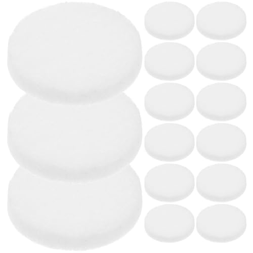 50Pcs Cotton Aroma Pendant Pads Refill for Essential Oil Necklace, Aromatherapy Car Diffuser Necklace, Essential Oil Jewelry Accessories, White 0.86x0.86x0.11inch