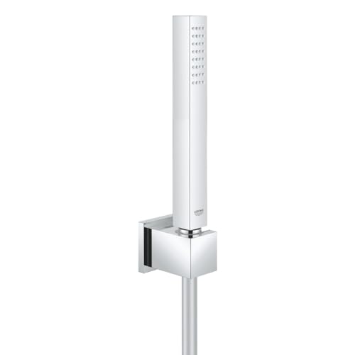 Grohe 27703000 Euphoria Cube Set Supporto A Parete Fisso, Manopola Doccia Stick, Monogetto, Cromo, Ecojoy-image