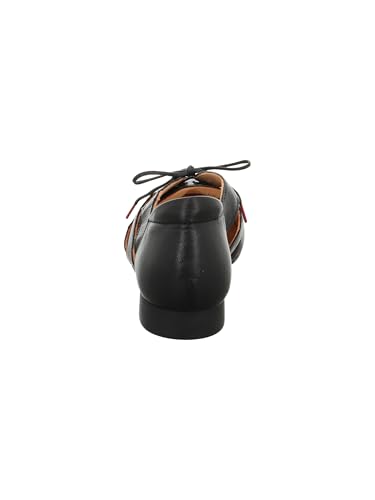 Think! Damen GUAD2 chromfrei gegerbte nachhaltige Halbschuhe, SCHWARZ 0000