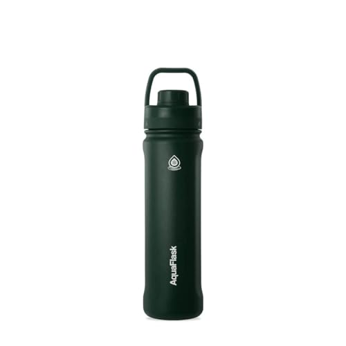 زجاجة رياضية عصرية 2025 من اكوا فلاسك، لون أخضر (Moss Green)، سعة 650 مل، طراز Af-T130