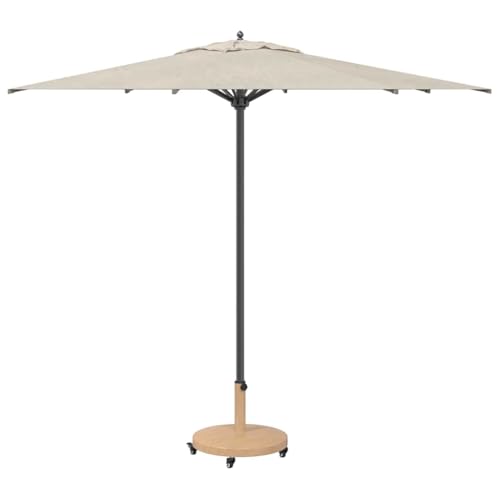 vidaXL Pied de Parasol Bois Clair 48 x 48 x 32 cm, Base de Parasol Moderne pour Jardin et terrasse, Support Stable et résistant aux intempéries