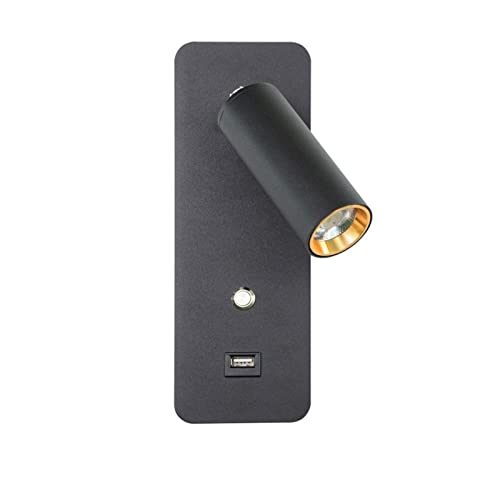 Aplique de pared Led para interiores con USB ideal para pasillos y estudios
