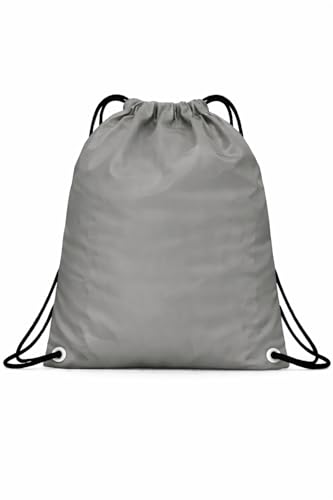 Mochila Saco em Nylon Emborrachado Impermeável, com Bolso Interno (Caqui)