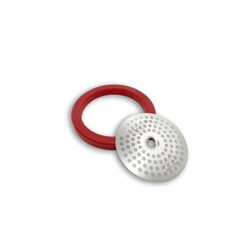 La guarnizione in silicone Cafelat è molto più morbida dell'originale, realizzata in silicone per uso alimentare. È inodore e insapore. Non si indurisce come l'originale. Dura molto più a lungo.