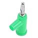 10pcs Stackable Banana Plug 4mm 0.2in Solderless Brass Standard Size Stackable Banana Connector for Security Accessories (Green), Wholesale Business