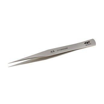 Cole-Parmer AO-07289-20 18013TT Titanium Precision Smooth Pointed Tip Aa Tweezers, 4.75" L; 1/Pk