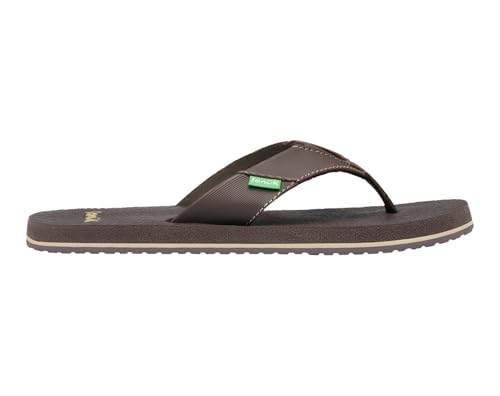 Image of Sanuk Kids unisex-kids Root Beer Cozy Flip Flop