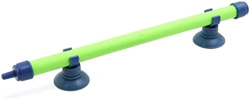 Green 7. inches Long Fish Tank Aquarium Air Stone Bubble Wall Tube Pump Decor w Suction Cup