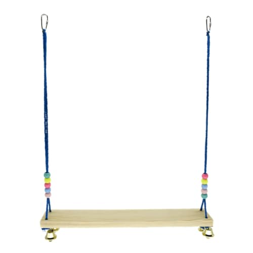 CIYODO 1Pc Parrot Bell Swing Creative Bird Suspension Bridge for Parrots Fun Bird Standing Rack for Lovebirds and Macaws