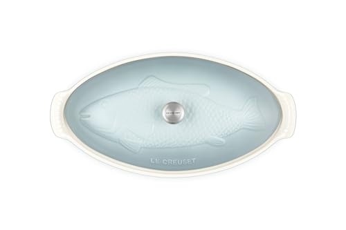 Image of Le Creuset Stoneware Heritage Fish Baker, 1.7 qt., Sea Salt