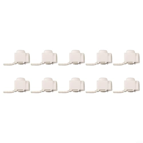URPIZY Bornes de raccordement 25 Mm² pour barre omnidirectionnelle Disjoncteur Boîte de distribution Connecteur de fil électrique Boîtier en plastique Blanc 10 pièces