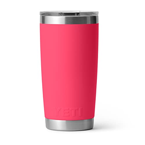 Image of YETI Rambler 20 oz Tumbler, Stainless Steel, Vacuum Insulated with MagSlider Lid, Bimini Pink