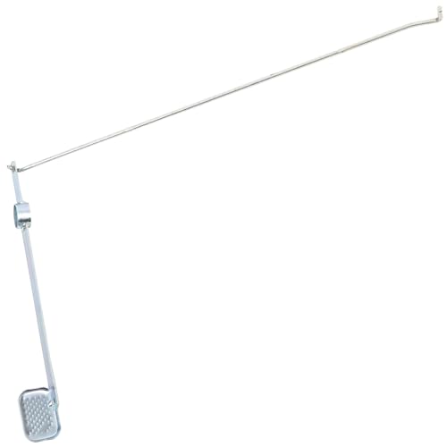 Cubo de reciclaje exterior 100 litros metal con pedal seguro contenedor para basura y residuos