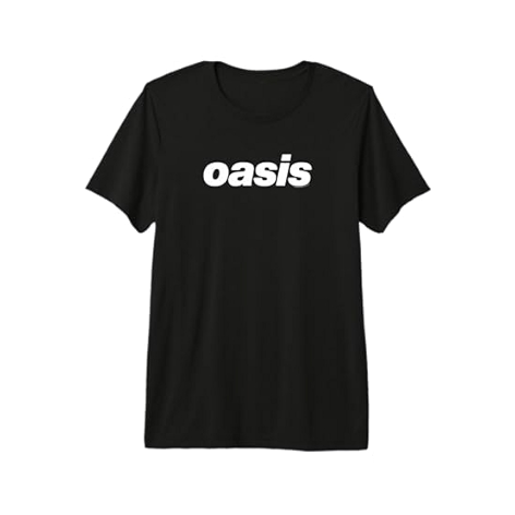 Oasis – White Logo On Black Premium Tri-blend T-Shirt