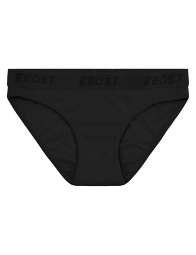 EEOST Tucking Bikini Underwear for Secure Compression Soft Stretch Panties Black M