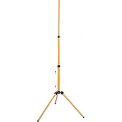 Tripode De Trabajo as - Schwabe - Trípode para focos LED/focos halógenos - Trípode adecuado para sostener focos de construcción, focos de trabajo y proyectores I Soporte ajustable en altura hasta 1,80 m - Amarillo