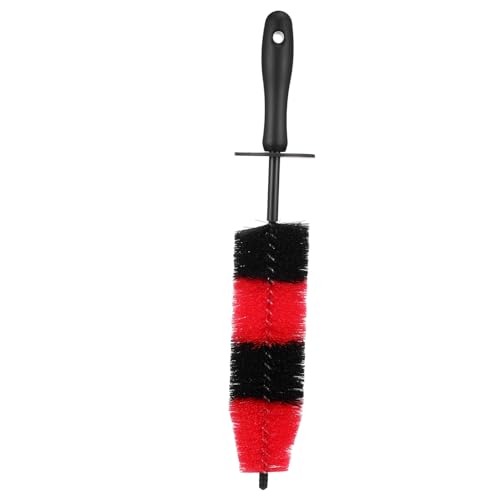 STOBAZA Brosse De Nettoyage pour Roues De Voiture Petite Taille Manche Long Tête Flexible Brosse à Pneus Nettoyage Automobile Entretien Voiture