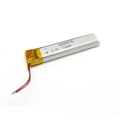 Batería 400838 de 110 mAh y 3,7 V de litio recargable para dispositivos pequeños