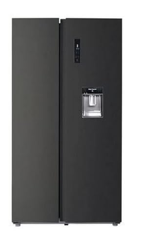 INFINITON Frigorifico Americano SBS-678A, 177 cm, E, 559 L, Inverter, SPECIAL BLACK INOX, Dispensador de Agua
