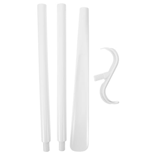 FOMIYES Dressing and Sock Wearer Detachable Shoe Lifter Dressing Stick for Elderly Lazy Shoe Horn Portable Multi-use Shoehorn The Disabled Supply Long Shoehorn Pregnant Shoe Horn White Abs