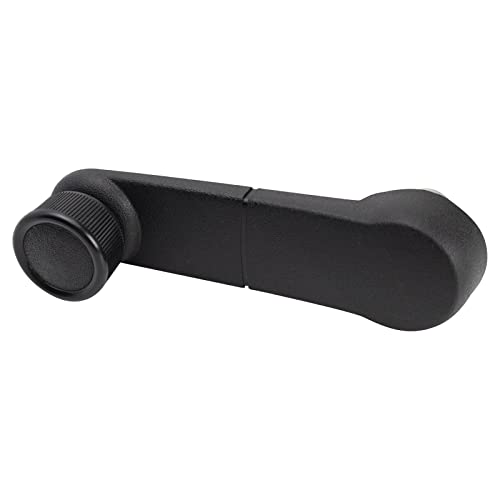 Image of TRQ Metal Reinforced Front Window Crank Handle Set Black Compatible with 2009-2014 Ford E-150 E-250 2009-2019 E-350 E-450 Super Duty 2000-2005 Excursion 1998-2014 F-150 2004 Heritage