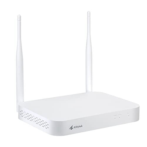 Système de sécurité NVR sans fil 10 canaux Kittyhok avec double routeur WiFi