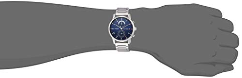 Image of Tommy Hilfiger KANE Men's Quartz Watch, 1710401 Navy x Silver, Quartz Watch with Day Display, Date Display