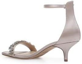 Jewel Badgley Mischka Dash Ankle Strap Kitten Heel - Image 4