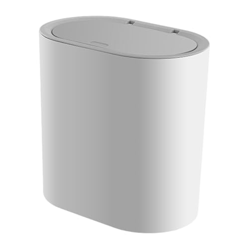 Cubo de basura de baño discreto y hermético para dormitorios pequeños de 8L
