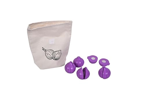 Tanner le petit marchand 0929.3 Oignons à couper dans des sacs en coton, accessoires pour magasin de marchands, design alimentaire, design – vue 2