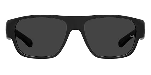 Image of UA Scorcher Sunglasess, Shiny Black Frame w / Gray Lenses