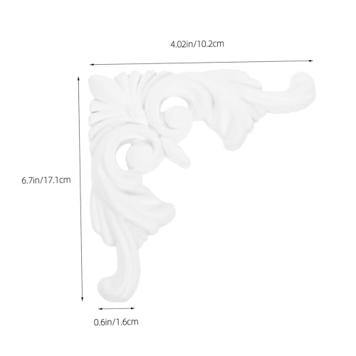 Image of jojofuny Unpainted European Style Ceiling Medallion Diy Wall Art Decorative Moulding Ceiling Light Panel