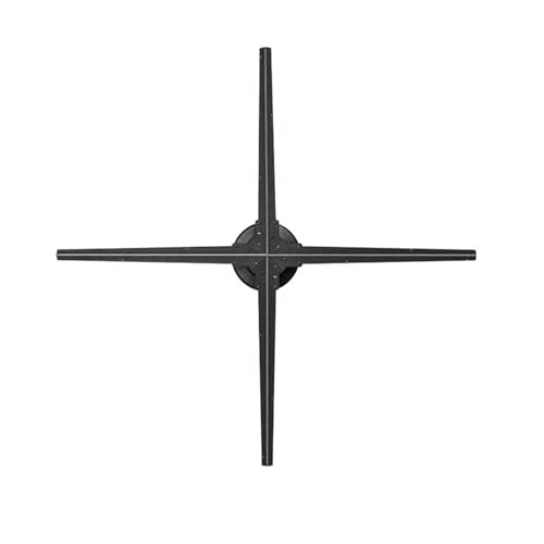 Ventilador holográfico 3D de 75/100 cm con WiFi y Control por App. Equipo publicitario holográfico LED for ferias, Fiestas y Eventos. Alta Definizione(100cm)