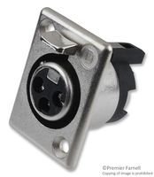 DELTRON EMCON 702-0300 CONNECTOR, XLR, JACK, 3POS (1 piece)