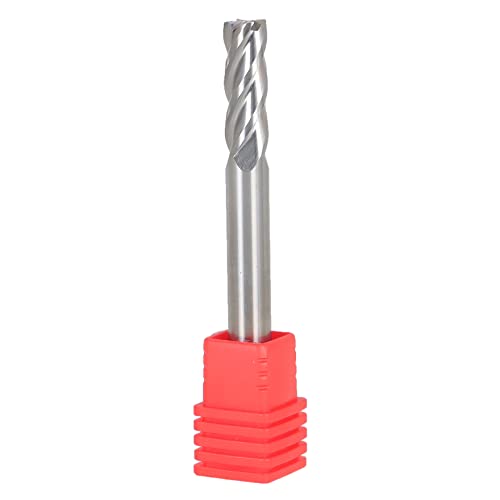 Image of 4 Flute Carbide End Mill 3 /4 Inch Cutting Length x 2-1 /2 Inch Overall Length x 1 /4 Inch Stem Diameter Suitable for Aluminum Cutting Non-Ferrous Metals Up Cutting 5 pcs