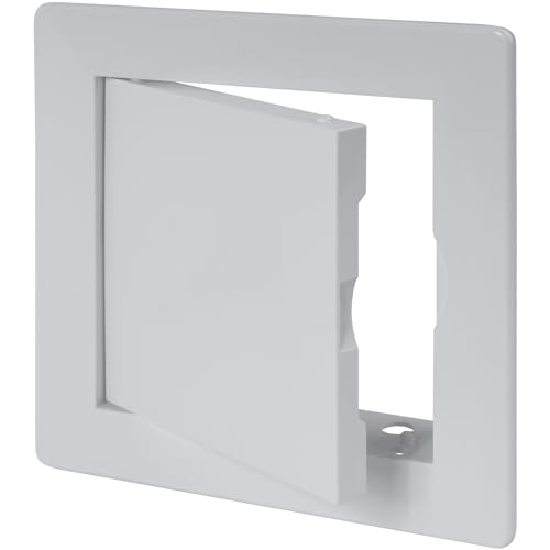 Vent Systems 4 x 4 Inch / 100 x 100 mm (Cut-Out) Access Panel - Easy Doors ABS Plastic for Drywall, Wall and Ceiling Electrical Plumbing Service Door Cover - Electrical and Plumbing Service Plate
