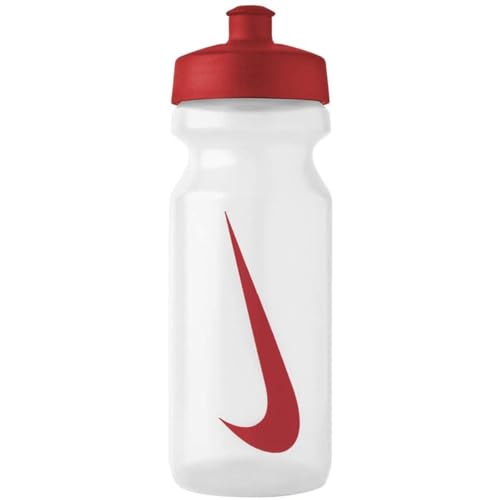 Image of Nike BIG MOUTH BOTTLE 2.0 22 OZ - CLEAR /SPORT RED /SPORT RED, 650 ML