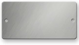 Stainless Steel Tags - 3 x 1-1/2 Rectangle - 316 Grade - .022 Thick