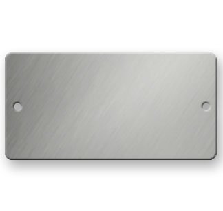 Stainless Steel Tags - 3 x 1-1/2 Rectangle - 316 Grade - .022 Thick