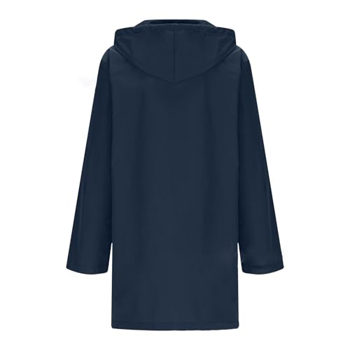 Chubasquero para bicicleta de mujer impermeable largo con capucha 3