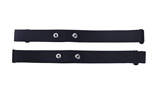 Rich Green Valley Heart Rate Monitor Replacement Chest Strap Fits for Polar H10 H7 H1 Wahoo Tickr Garmin Chest Belt 2Pack Black Standard