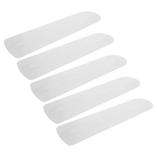 Toyvian Set 5 Pale di Ricambio Bianche per Ventilatore a Soffitto 52 Pollici, Supporto Resistente per Sostituzione Semplice, Accessori per Ventilatori da Soffitto Adatti a Casa,