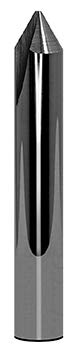 1/8 in. Tough Tip Engraving Tool© for Steels - 60 Deg. Angle x .040 in. Tip