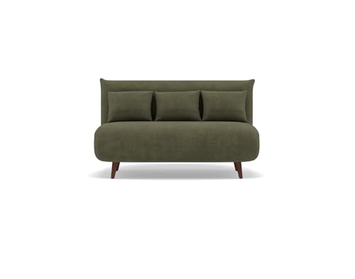Bestmobilier Lumi - Banquette Convertible clic-clac 2 Places en Velours côtelé