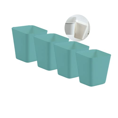 Lot de 4 porte-gobelets à suspendre, panier de rangement à roulettes, accessoires de chariot à roulettes, conteneurs de rangement à suspendre, seaux à...