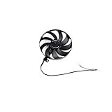 QFFOZSW 88MM PLD09210S12H Lüfter Für ASUS für DUAL RTX 2080 2070 2060 SUPER EVO Grafikkarte Kühler T129215SU FDC10H12S9-C(Black A-Fan)